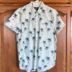 Mens Hollister Teal Button up